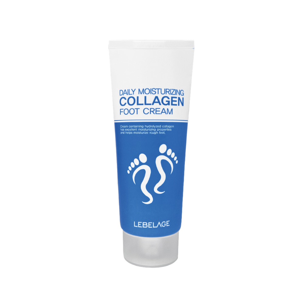 LEBELAGE Daily Moisturizing Collagen Foot Cream with Hydrolyzed Collagen for Firming Hydration and Cracked Skin Repair Solution _ Made in Korea